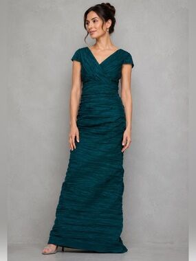 ALEX APPAREL GROUP INC Alex Evenings 14 Petite Long
Crinkle Stretch $199 Retail